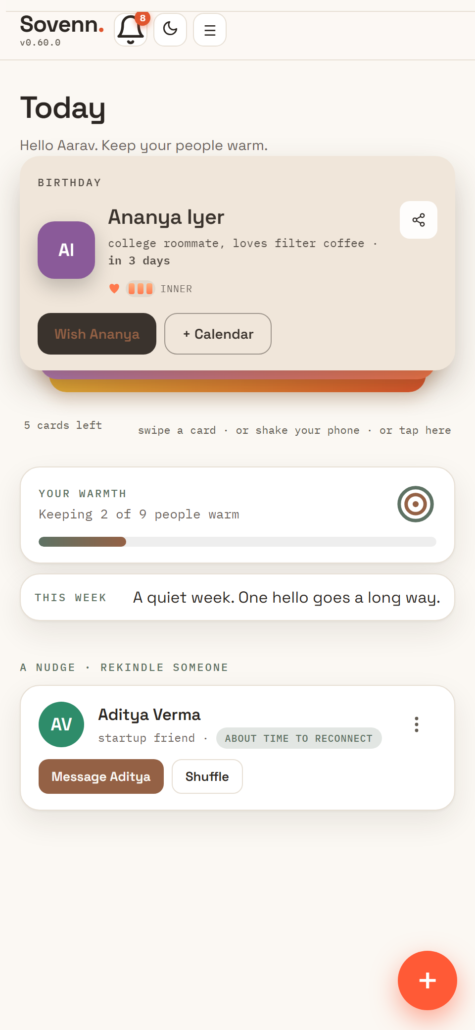 Sovenn Today: who to reach today